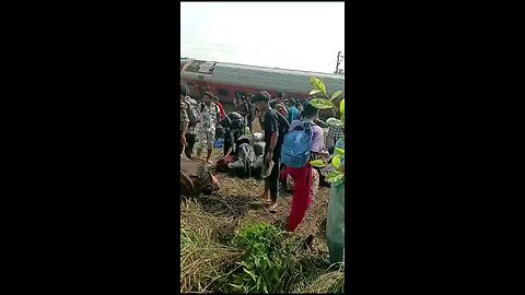 Train accident happened in Gonda area of ​​UP India