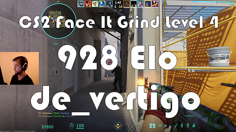 CS2 Face-It Grind - Face-It Level 4 - 928 Elo - de_vertigo