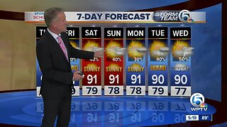 Latest Weather Forecast 6 p.m. Wednesday