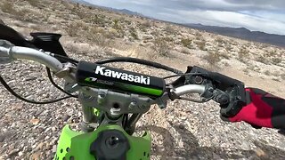 My First Legit Single Track Adventure #dirtbike #trailriding #exploring #kawasaki #klx140 #nevada