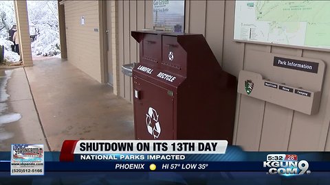 Saguaro National Park deals with minor issues compared to other parks amid government shutdown