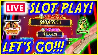 🔴 LIVE SLOT PLAY! LET’S HIT A GRAND JACKPOT! CAN J PICK THE DANCING DRUMS GRAND?