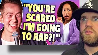 First Time Reaction | White Rapper has Black Audience Member Worried...