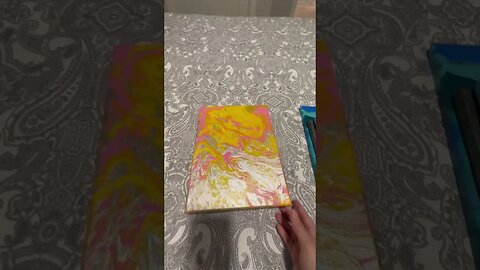 Dried acrylic pour - beginner, which looks best? #acrylicpainting #acrylicpouring