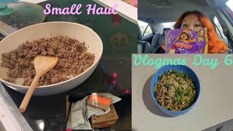 Small Walmart Haul | Vlogmas Day 6 | Mongolian Beef Dinner | Family of 5|