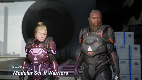 Modular Sci-fi Warriors For Unreal Engine