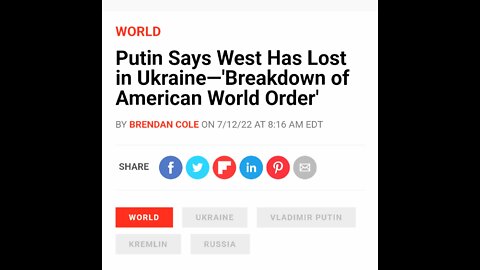 Is Putin Taking Out The New World Order ??