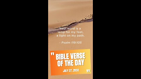 Bible Verse of the Day: July 27, 2024