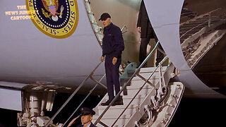 WOW: Biden slowly trudges off Air Force One, tries multiple times to 'heave himself' into a car.