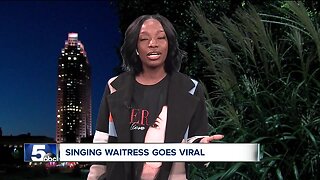 Singing waitress goes viral