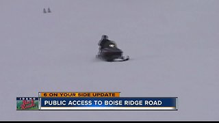 Public access to Boise Ridge Road