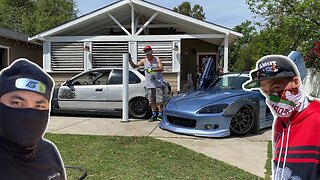 HONDA NINJAS NARUTO STYLE...EK Hatch Wrapped in Diamond White | 90s Buddy Club Civic & Crazy S2000