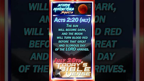 JUL 20, 2023 | The Moon and the End Times - Recognizing National Moon Day with Acts 2:20