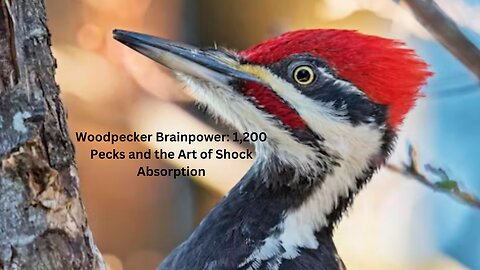 Woodpecker Brainpower: 1,200 Pecks and the Art of Shock Absorption