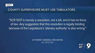 AG Mayes to County Supes: No ballot hand counts