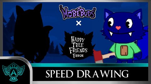 Speed Drawing: Happy Tree Friends Fanon - Barker | Mobebuds Style