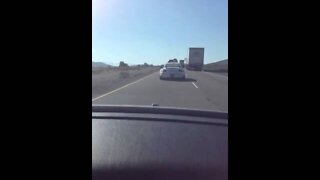 Mercedes E55 in pursuit of Porsche GT2