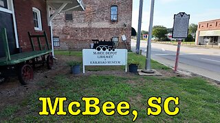I'm visiting every town in SC - McBee, South Carolina