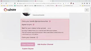 Sync Your YouTube Channel To Odysee