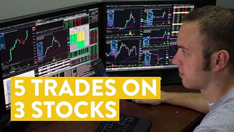 [LIVE] Day Trading | 5 Trades on 3 Different Stocks