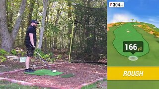 Hideaway Golf Club - 18 Hole Sim Golf on Garmin R10 Launch Monitor Home Tee Hero Simulator #PeteDye