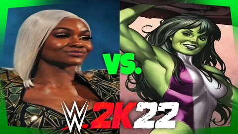 WWE 2K22 | JADE CARGILL V SHE-HULK! | 2 Out Of 3 Falls Count Anywhere Match [60 FPS PC]