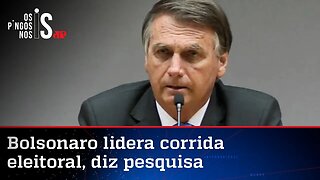 Pesquisa mostra Bolsonaro quase 10 pontos à frente de Lula, mas essa ninguém divulga