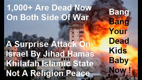 Surprise Attack On Israel By Jihad Hamas Khilafah Islamic State Not A Religion Peace