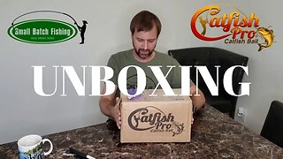 SBF Unboxing Catfish Pro Catfish Bait Giveaway Package Small Batch Fishing Series
