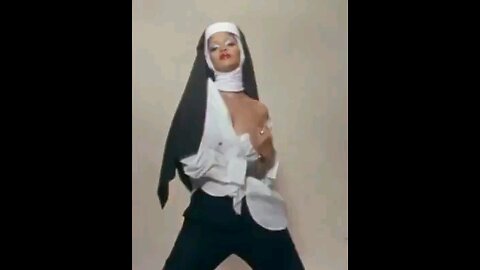 Rihanna taunts Christians by portraying a 'slutty nun' on the cover of Interview Magazine.