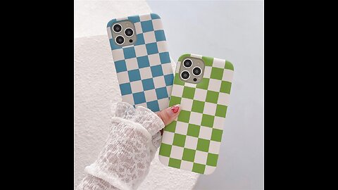 Grid Pattern Business Checkerboard Female Hard Case For Iphone