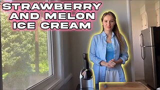 Strawbwerry Pineapple and Melon Ice Cream! I Make It For The First Time!!!
