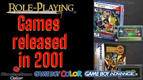 Year 2001 released RPG for Gameboy Advance, Gameboy Color and Wonderswan Color