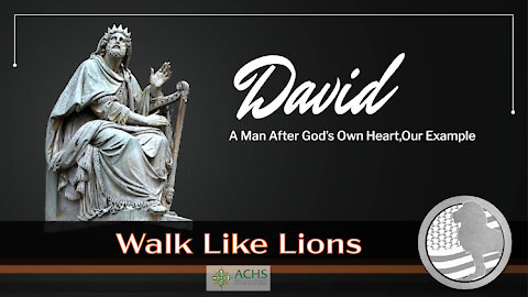 "David, Our Example" Walk Like Lions Christian Daily Devotion with Chappy Nov 17, 2020