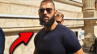 Andrew Tate ANGRY Leaving Court (New Footage)