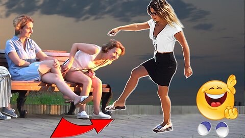 stepping over nothing prank - AWESOME REACTIONS