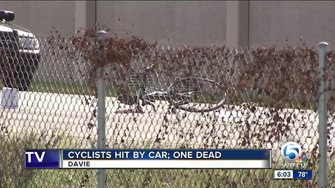 One dead, six other cyclists injured after being struck by car in Davie