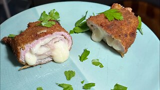 First attempt cooking Veal Cordon Bleu at home - a delicious classic