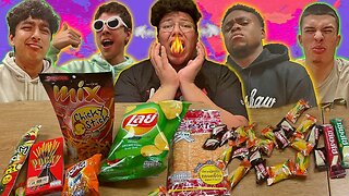 Trying Exotic Asian Snacks, Turns Into Spicy Food Challenge!