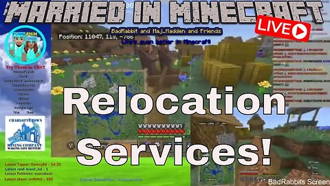 Relocation Services! #MarriedInMinecraft #MiM #Minecraft