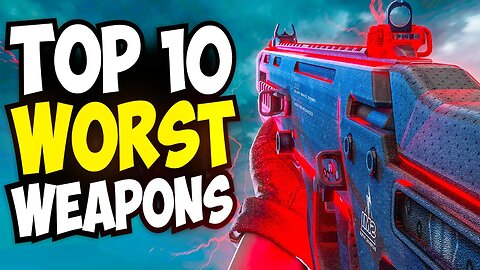 TOP 10 WORST WEAPONS in COD ZOMBIES HISTORY.