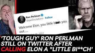 'Tough Guy' Ron Perlman Still on Twitter After Calling Elon a "Little Bi**ch'