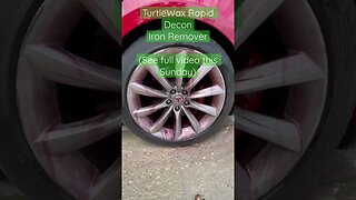Iron Remover on Dirty Wheels #detailing #diy #turtlewax