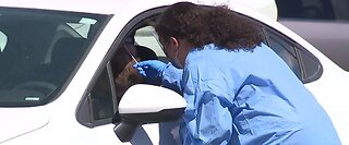 Drive-thru swab collection in Las Vegas