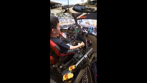 5 year old boy Shao Ziyan is the youngest licensed racing driver in China.