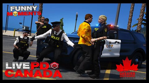 Greater Ontario Roleplay | GTA 5 #FiveM RP Funny Moments | OPP Officers Pull Over Angry Firefighter!