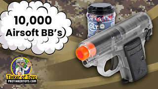 Colt .12g 10,000 Round Jar of BB's with Colt .25 Spring Pistol | BB-18092 | Evike