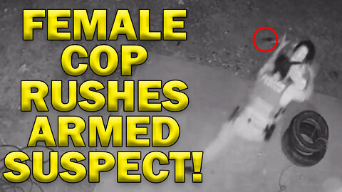 Female Cop Rushes Armed Suspect In Controversial Video! LEO Round Table S07E32b