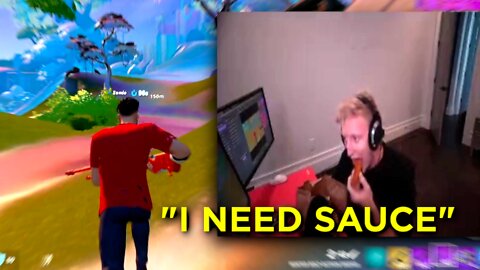 Tfue Ate His Fried Chicken During Final Circle! 🤣