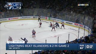 Lightning tie series 1-1 against Islanders